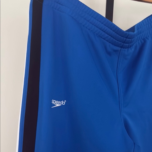 Men’s Speedo Blue Athletic Pants with Stripes - Picture 2 of 8